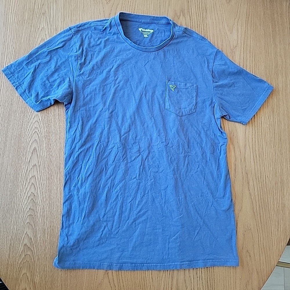 Birddogs T-Shirt Men's XL Blue Short Sleeve Crew Neck Pocket Casual Boat